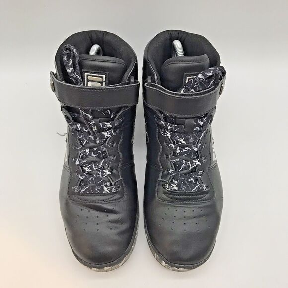 Fila Vulc 13 Marble Black Lifestyle Sneakers Men’s 8.5 Lace Up High Top Shoes - Picture 5 of 11